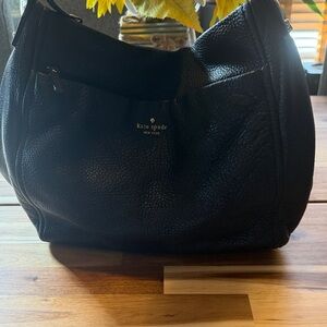 Kate Spade Textured Black Hobo Bag